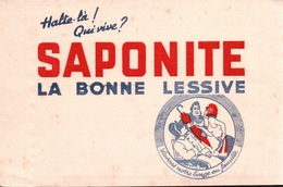 Ancien BUVARD Illustré SAPONITE Lessive - L