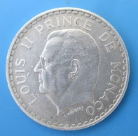 Monaco, Louis II, 5 Francs, 1945, SUP+, "Lourde" - 1922-1949 Louis II