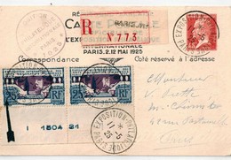 EXPOSITION PHILATELIQUE INTERNATIONALE PARIS 1925 - Philatelic Fairs