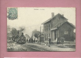 CPA - Froissy  - La Gare  -(  Train , Locomotive ) - Froissy