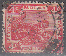 MALAYA       SCOTT NO. 44     USED    YEAR  1906   WMK 3 - Federation Of Malaya