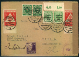 1948, Auslandsbrief Ab CHEMNITZ Nach Wien - Ansehen9 - Storia Postale