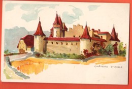 TSA-09 Litho Château De Aigle. Chocolats Peter & Kohler (Nestlé). Non Circulé - Aigle