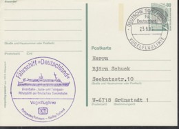 Deutsche SCHIFFSPOST FS "Deutschland", Vogelfluglinie Puttgarden-Rödby, DB 23.6.1993 Auf PK BRD P 150 - Marittimi