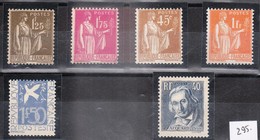 Petit Lot (une Trentaine) De Timbres De FRANCE (Années Entre 1934 Et 1938) - Neufs (dont Le 287 Et Le 294) - Sonstige & Ohne Zuordnung