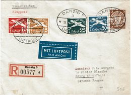 LMON3 -  DANZIG LETTRE AVION 18/3/1939 - Brieven En Documenten