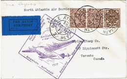 LMON3 -  IRLANDE LETTRE AVION 30/6/1939 - Luchtpost