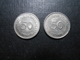 BRD  50 Pfennig - Mz F+F -  1967/1991 - 50 Pfennig