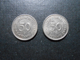 BRD  50 Pfennig - Mz D+F -  1989/1991 - 50 Pfennig
