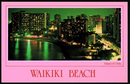 Waikiki Beach / Hawaii  -  Island Of Oahu  -  Ansichtskarte Ca.1965  (10288) - Oahu