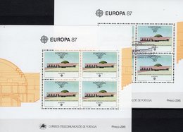 Architektur CEPT 1987 Azoren Blocks 8 **/o 21€ Parlament Horta Hb Ss Blocs M/s Architectur Sheets Bf EUROPA Acores - 1987