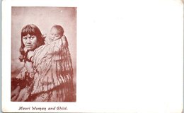 Nouvelle Zélande - Maori Wioman And Child (pli Coin Droit ) Femme Bébé - Nueva Caledonia