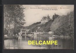 DD / 28 EURE ET LOIR / MONTIGNY-LE-GANNELON / VUE SUR LE LOIR ET LE CHÂTEAU / ANNOTÉE 1936 - Montigny-le-Gannelon