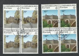 LUXEMBURGO YVERT 895/96  (B4)  CON MATASELLOS CONMEMORATIVO - 1977