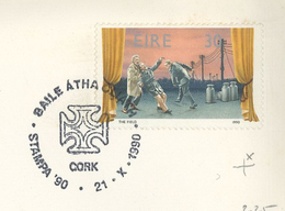 Brief 1990 Baile Cork The Field Theater Milchkannen Strommasten - Lettres & Documents