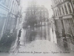 CPA 25 Doubs Besançon Inondation De Janvier 1910 Square Saint Amour - Besancon