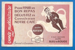 BUVARD -  CAFÉ UNA - QUALITÉ HAVANE - Café & Thé
