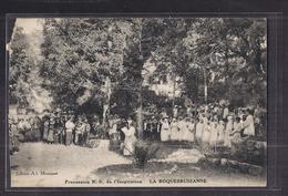 CPA 83 - LA ROQUEBRUSSANNE - Procession N. D. De L'Inspiration - TB PLAN TB ANIMATION RELIGION Communiantes - La Roquebrussanne