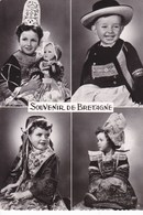 LA BRETAGNE - (Finistère) - Costumes De1 PONT-L'ABBE- 2 QUIMPER- 3 PLOUGASTEL-DAOULAS- 4 FOUESNANT - Trachten