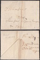 France 1654 - Lettre Avec Courrier Particulaire 15/10/1654 DAbinoud Pour Sisteron Sans Taxe Du Port (7G34626)DC2609 - ....-1700: Precursori