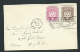 Lsc Afranchie Pour L'angleterre Oblitérée En  Mai 1954, United Nations New York - Qaa5818 - Covers & Documents