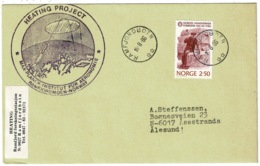 Ref 1281 - 1986 Norway Cover - Ramfjordbotn Heating Project Cachet - Unusual - Lettres & Documents