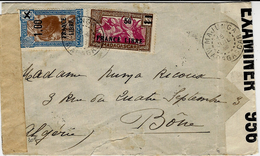 WWII -enveloppe  De Madagascar Affr .FRANCE LIBRE  N°259 +239  Censure Française Et Anglaise - Lettres & Documents