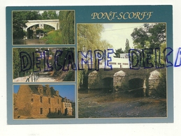 France. Morbihan. Pont-Scorff. La Vallée Du Scorff, Le Nouveau Et L'ancien Pont. Hôtel De Ville. - Pont Scorff