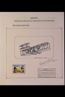 AIRCRAFT  ARTWORK From Lesotho 1983 Bicentenary Of Manned Flight, Preparatory Drawings By Robert A. Parkin Of John Waddi - Non Classés