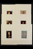 ART - SELF-PORTRAITS  NIGER 1967-68 Air Complete Set (Yvert 68/70 & 80/82, SG 244/46 & 277/79), Featuring Durer, David,  - Unclassified