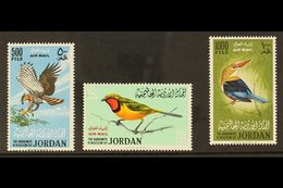 BIRDS  JORDAN 1964 Birds Airmail Set Complete, SG 627/9, Very Fine Never Hinged Mint. (3 Stamps) For More Images, Please - Unclassified