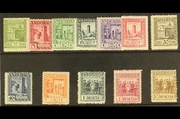 SPANISH  1929 Pictorials Perf 14 Set Complete, SG 14A/25A (Edifil 15/26), Mint Lightly Hinged (12 Stamps) For More Image - Other & Unclassified