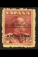 SPANISH ISSUES  1928 4p Lake Perf 14, SG 12C, Mint Small Part Disturbed Original Gum, Fresh Colour, Cat £350. For More I - Other & Unclassified