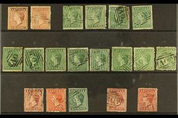 1863-84  Queen Victoria First Types Used Range Of Various 1d And 6d Values, Identified By SG Numbers, Mixed Condition, C - Otros & Sin Clasificación