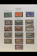 1937-1949 COMPLETE FINE MINT COLLECTION  In Hingeless Mounts On Leaves, All Different, COMPLETE For The Period, Inc 1938 - Ascensión