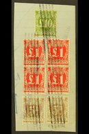NEW SOUTH WALES  REVENUE STAMPS - FAMILY ENDOWMENT 1932 (Stamp Duty Types Overprinted In Pale Green) Piece Bearing 5d Pu - Andere & Zonder Classificatie