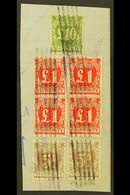 NEW SOUTH WALES  REVENUE STAMPS - FAMILY ENDOWMENT 1932 (Stamp Duty Types Overprinted In Pale Green) Piece Bearing 5d Pu - Sonstige & Ohne Zuordnung