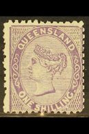 QUEENSLAND  1879-81 1s Pale Lilac Watermark W 6, SG 145, Fine Mint, Very Fresh. For More Images, Please Visit Http://www - Otros & Sin Clasificación