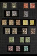 QUEENSLAND  1879-1908 "SIDE FACE" COLLECTION - Chiefly Used, Presented In Issue Order With A Good Range Of Basic Stamps  - Andere & Zonder Classificatie