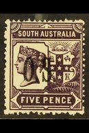 SOUTH AUSTRALIA  OFFICIAL 1897-1901 5d Brown-purple "O.S." Overprint Perf 15, SG O74, Very Fine Mint, Very Fresh. For Mo - Otros & Sin Clasificación