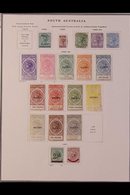 SOUTH AUSTRALIA  1883 - 1912 Superb Chiefly Mint Collection With Many Complete Sets And "tall" Values To £1 Including 18 - Other & Unclassified