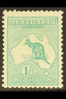 1913-14  1s Blue-green Kangaroo, SG 11a, Mint. For More Images, Please Visit Http://www.sandafayre.com/itemdetails.aspx? - Other & Unclassified