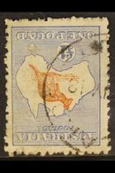 1915-27 KANGAROO RARITY  £1 Chestnut And Bright Blue Kangaroo, WATERMARK INVERTED, SG 44aw, (BW 52a) With Part 1918 Cds, - Other & Unclassified
