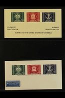 GUMMED ADDRESS LABELS (ADDRESSZETTELS)  Includes 1949 UPU All Three Paper Types, Michel 943/945 X, Y And Z, Plus 1950 60 - Autres & Non Classés