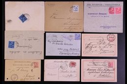 POST OFFICES IN LEVANT  1887-1916 Interesting Group Of COVERS & POSTCARD Bearing Various Postmarks Of Austrian PO's In L - Other & Unclassified