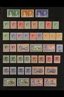 1937-52 USEFUL MINT ASSEMBLY  Presented On Stock Pages & Includes 1938-52 Definitive Range To 5s, 1942 Landfall Opt'd Se - Andere & Zonder Classificatie