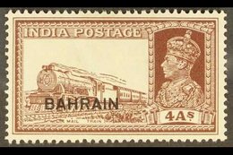 1938-41  4a Brown "Mail Train", SG 28, Fine Mint For More Images, Please Visit Http://www.sandafayre.com/itemdetails.asp - Bahrein (...-1965)