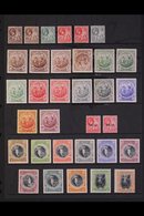 1912-36 KGV MINT COLLECTION  A Useful Assembly With Shades & Inverted Watermarks On A Pair Of Stock Pages. Includes 1912 - Barbados (...-1966)