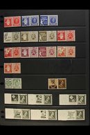 ADVERT LABEL SE-TENANT PAIRS  1930-39 All Different Never Hinged Mint Collection Of "advert Label Plus Stamp" Horizontal - Otros & Sin Clasificación