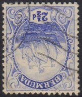 1912  2½d Blue Ship, Watermark Inverted And Reversed SG 48y, Fine Used, Scarce ! For More Images, Please Visit Http://ww - Bermudes